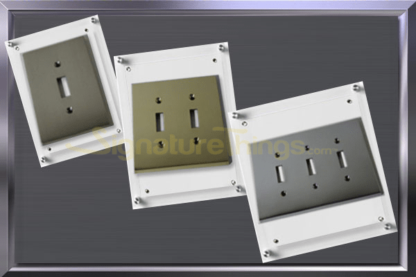 modern switch plates, decorative switch plate which includes single, double and triple toggle switch plates.