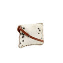 Bull Head Hair on Leather Clutch