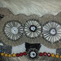 Bull Head Hair on Leather Clutch