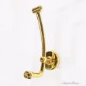 Polished Single Coat Hook - Front Mount, Decorative Wall Hooks