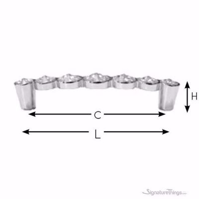 SignatureThings.com Brass Hardware Swarovski Crystal Cabinet Knobs and Handles