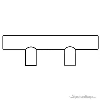 SignatureThings.com Brass Hardware Crystal Bar Pulls