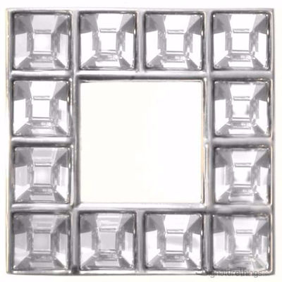 SignatureThings.com Brass Hardware Clear Square Swarovski Pulls