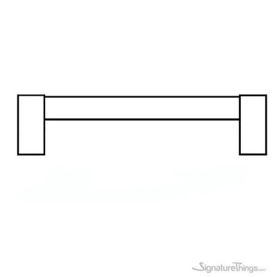 SignatureThings.com Brass Hardware Crystal D Shape Cabinet Pulls