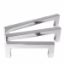 Polished stainless steel Square Bar Cabinet Pull - 12 MM Drawer Handle