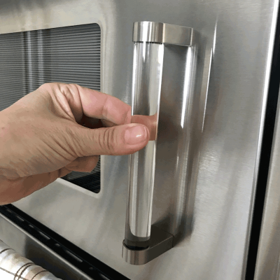 SignatureThings.com Brass Hardware Crystal D Shape Cabinet Pulls