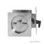 Stainless Steel KUBE Pocket Door Pull with Lock