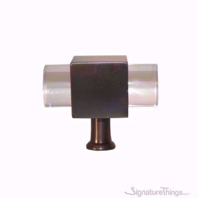 SignatureThings.com Brass Hardware Custom Lucite Cabinet Pulls and Knobs