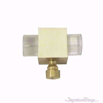 SignatureThings.com Brass Hardware Custom Lucite Cabinet Pulls and Knobs