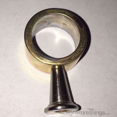 SignatureThings.com Brass Hardware Custom Lucite Cabinet Pulls and Knobs