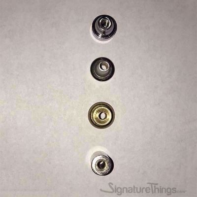 SignatureThings.com Brass Hardware Custom Lucite Cabinet Pulls and Knobs