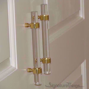 Door Ring Lucite Handle - 3/4" Dia - Lucite Acrylic Drawer Pulls