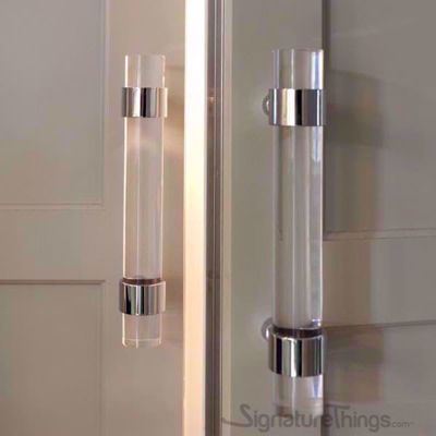 SignatureThings.com Brass Hardware Door Ring Lucite Handle - 3/4" Dia