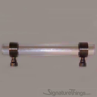 SignatureThings.com Brass Hardware Door Ring Lucite Handle - 3/4" Dia