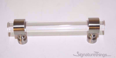 SignatureThings.com Brass Hardware Door Ring Lucite Handle - 3/4" Dia