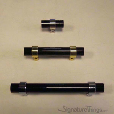 SignatureThings.com Brass Hardware Door Ring Lucite Handle - 3/4" Dia