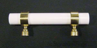 SignatureThings.com Brass Hardware Door Ring Lucite Handle - 3/4" Dia