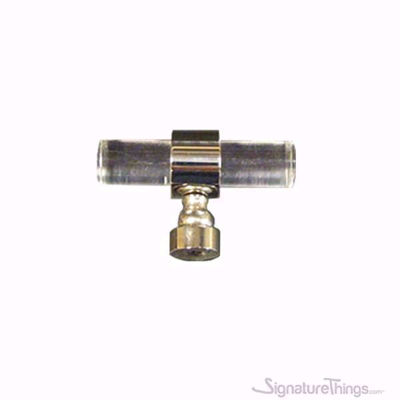 SignatureThings.com Brass Hardware Plain Traditional Ring Lucite Drawer Pulls - 3/4" D