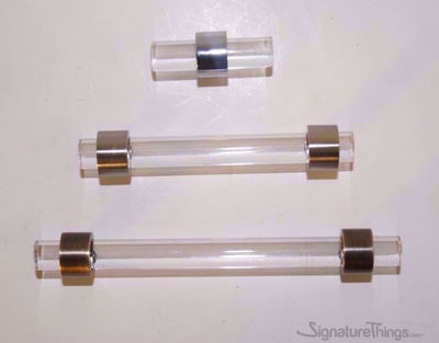 SignatureThings.com Brass Hardware Plain Traditional Ring Lucite Drawer Pulls - 3/4" D