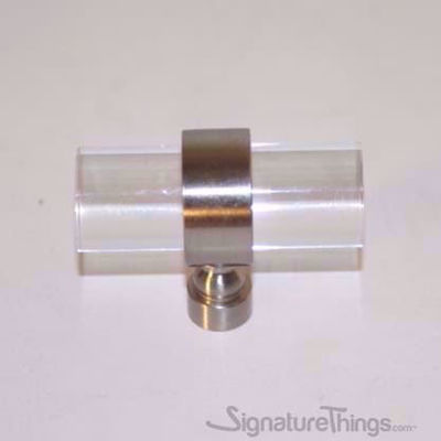SignatureThings.com Brass Hardware Plain Traditional Ring Lucite Drawer Pulls - 3/4" D