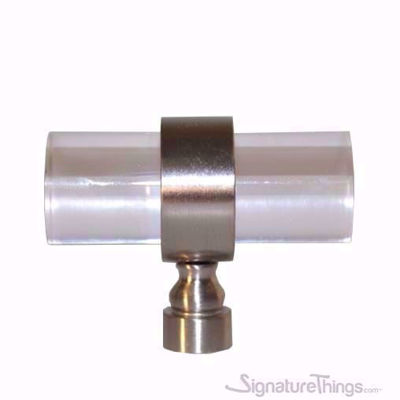 SignatureThings.com Brass Hardware Plain Traditional Ring Lucite Drawer Pulls - 3/4" D