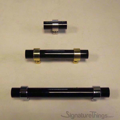 SignatureThings.com Brass Hardware Plain Traditional Ring Lucite Drawer Pulls - 3/4" D