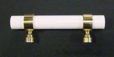 SignatureThings.com Brass Hardware Plain Traditional Ring Lucite Drawer Pulls - 3/4" D