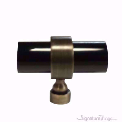 SignatureThings.com Brass Hardware Plain Traditional Ring Lucite Drawer Pulls - 3/4" D