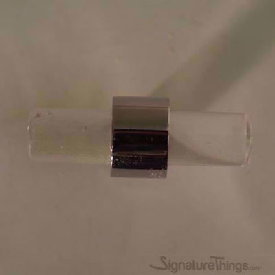 SignatureThings.com Brass Hardware Traditional Plain Ring Lucite Pulls - 1/2" Dia