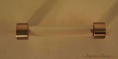 SignatureThings.com Brass Hardware Traditional Plain Ring Lucite Pulls - 1/2" Dia