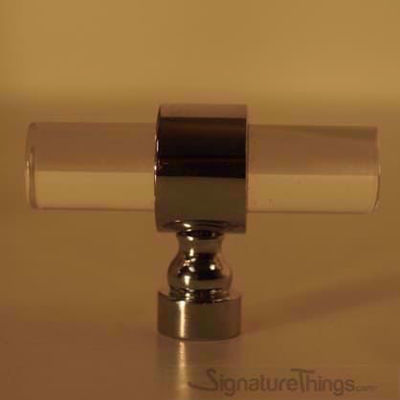 SignatureThings.com Brass Hardware Traditional Plain Ring Lucite Pulls - 1/2" Dia