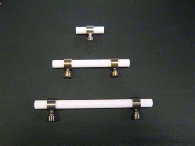 SignatureThings.com Brass Hardware Traditional Plain Ring Lucite Pulls - 1/2" Dia