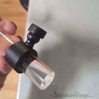SignatureThings.com Brass Hardware Traditional Plain Ring Lucite Pulls - 1/2" Dia