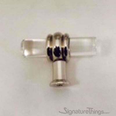 SignatureThings.com Brass Hardware Barrel Retro Ridged Ring Lucite Pulls- 1/2" D