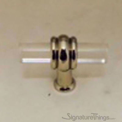 SignatureThings.com Brass Hardware Barrel Retro Ridged Ring Lucite Pulls- 1/2" D