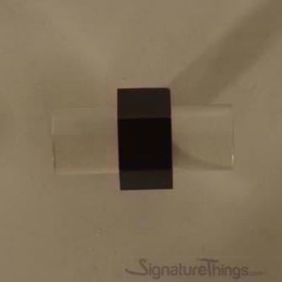 SignatureThings.com Brass Hardware Hex Ring Lucite and Brass Drawer Pulls - 3/4" Dia