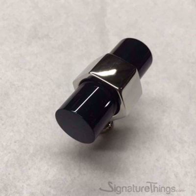 SignatureThings.com Brass Hardware Hex Ring Lucite and Brass Drawer Pulls - 3/4" Dia