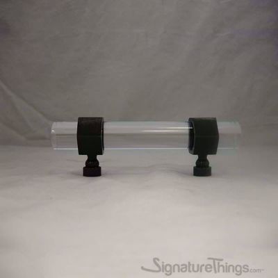 SignatureThings.com Brass Hardware Hex Ring Lucite and Brass Drawer Pulls - 3/4" Dia