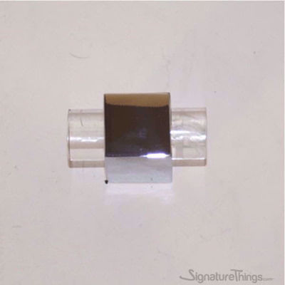 SignatureThings.com Brass Hardware Modern Cube Lucite Cabinet Pulls - 3/4" Dia