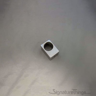 SignatureThings.com Brass Hardware Modern Cube Lucite Cabinet Pulls - 3/4" Dia