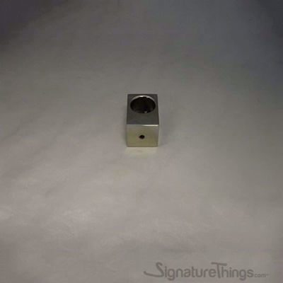 SignatureThings.com Brass Hardware Modern Cube Lucite Cabinet Pulls - 3/4" Dia