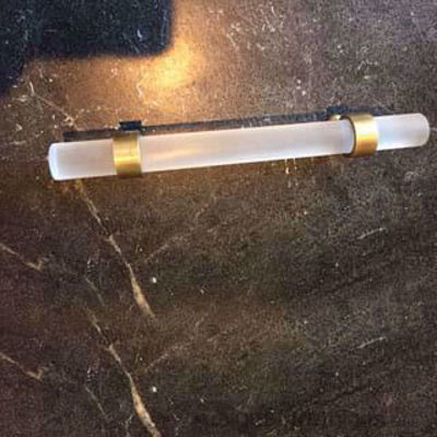 SignatureThings.com Brass Hardware Plain Ring Cylindrical Post Lucite Pulls - 3/4" Dia