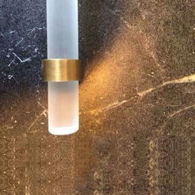 SignatureThings.com Brass Hardware Plain Ring Cylindrical Post Lucite Pulls - 3/4" Dia