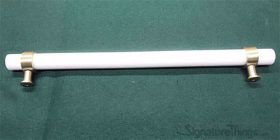 SignatureThings.com Brass Hardware Plain Ring Cylindrical Post Lucite Pulls - 3/4" Dia