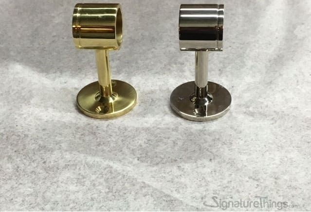 SignatureThings | Curtain Rod Support - Solid Brass, End Brackets