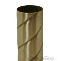 SignatureThings | 144 in. Twisted Brass Curtain Rod/ Closet Rod - 0.025 ...