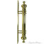 Royal Brass Door Pull with Plate - Front & Back to Back