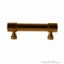 Aged Brass Drawer Pull Plain - 5/8" D - Brass Cabinet Pulls