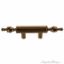 Decorative Cabinet Rib Pull Handle With Finial