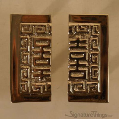 Square Split Br Handle 3 Oriental Cabinet Pull 2 Square Split Br Handles 3 Oriental Cabinet Pulls Vintage Drawer Furniture